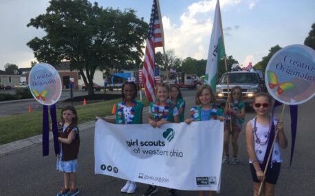 Girl Scouts in Beavercreek 4th of July parade